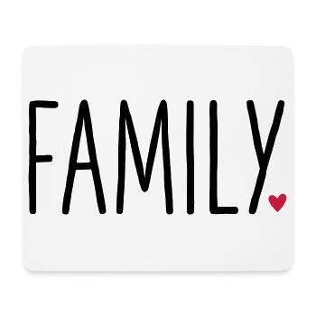 Family Heart - Gift Partner Look Child love - Mouse Pad (horizontal) - white - Front
