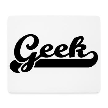 geek - Tapis de souris (format paysage) - blanc - Devant