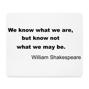 William Shakespeare Quote - Mouse Pad (horizontal) - white - Front