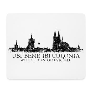 UBI BENE IBI COLONIA Kölner Skyline von Köln - Mousepad (Querformat) - Weiß - Vorne
