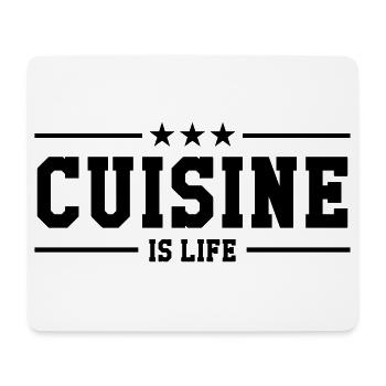 Kitchen is life - Mouse Pad (horizontal) - white - Front