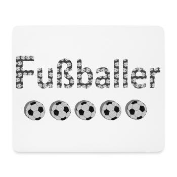 Fußballer, FußballFan, WM, coole fußballmotive - Mousepad (Querformat) - Weiß - Vorne