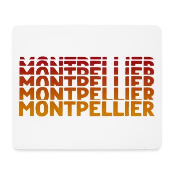 Montpellier Typografie - Mousepad (Querformat) - Weiß - Vorne
