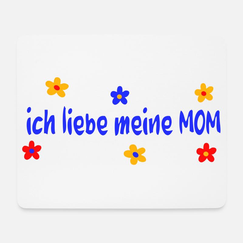 Muttertag ich liebe meine Mom - Mousepad (Querformat) - Weiß