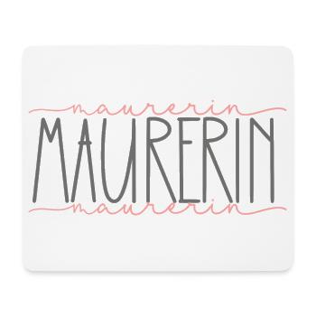 Maurerin Geschenk Handwerkerin Beruf - Mousepad (Querformat) - Weiß - Vorne