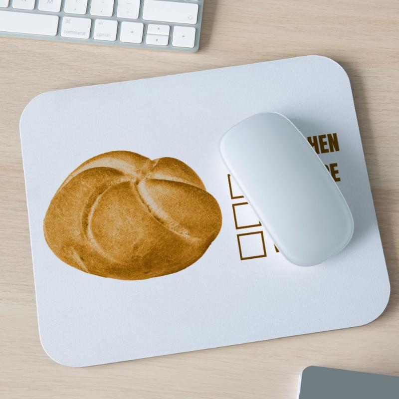 Bread roll or roll? – Fun dialect design Mouse Pad (horizontal)