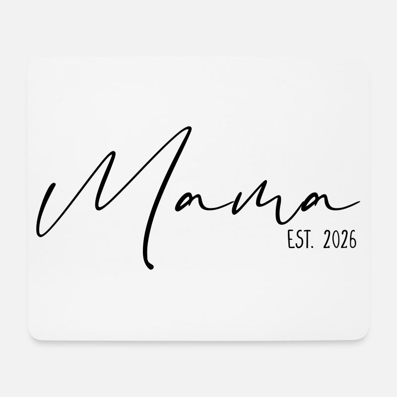 Mama est 2026 - Mousepad (Querformat) - Weiß