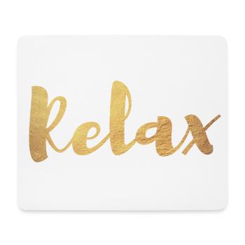 Yoga Relax Or Écriture Méditation Exclusive om - Tapis de souris (format paysage) - blanc - Devant