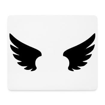 Angel Pictogram | Guardian Angel & Faith Symbol - Mouse Pad (horizontal) - white - Front