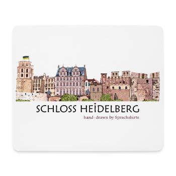 Heidelberg Castle Hand Drawing - Mouse Pad (horizontal) - white - Front