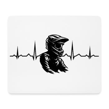 Une inspiration sympa du motocross - Tapis de souris (format paysage) - blanc - Devant