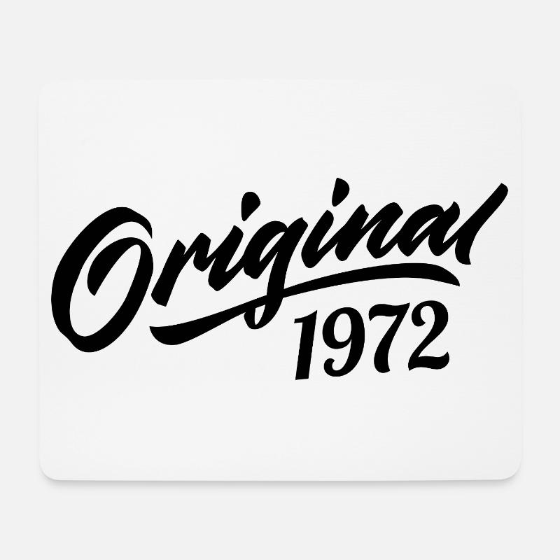 Vintage 1972 Jubiläum 1972 Original 1972 - Mousepad (Querformat) - Weiß