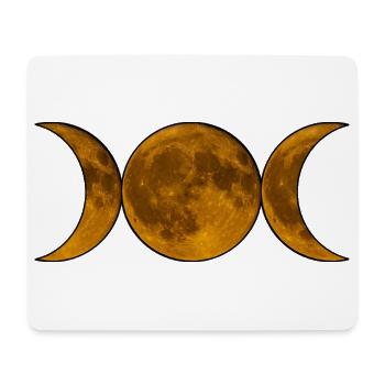 Triple Moon Wicca - Goddess in Gold - Mouse Pad (horizontal) - white - Front