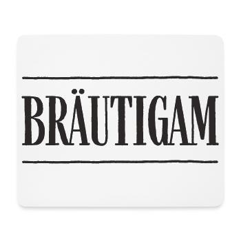 Bräutigam – Hochzeit & Junggesellenabschied - Mousepad (Querformat) - Weiß - Vorne