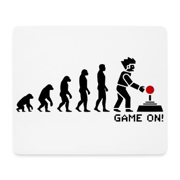 Evolution zum Gamer Pixel Look - Mousepad (Querformat) - Weiß - Vorne