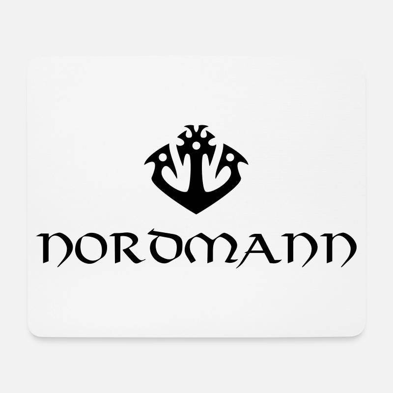 Anker Tribal Nordmann Vikinger - Mousepad (Querformat) - Weiß