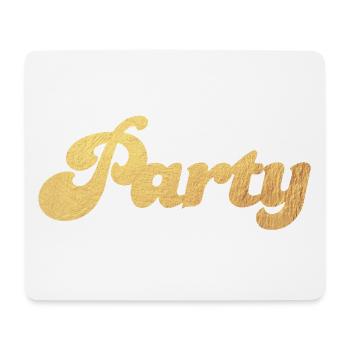 Party Gold Feier Luxus Glamour Vintage Fun Retro - Mousepad (Querformat) - Weiß - Vorne