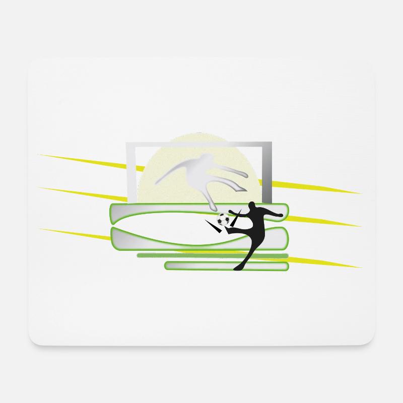 Kicker Ball Graphics - Mouse Pad (horizontal) - white