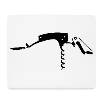Couteau de serveur - Tapis de souris (format paysage) - blanc - Devant