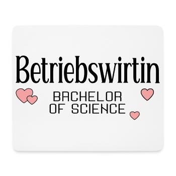 Studium Bachelor Betriebswirtin - Mousepad (Querformat) - Weiß - Vorne
