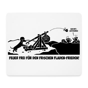 dackel kothaufen  - Mousepad (Querformat) - Weiß - Vorne