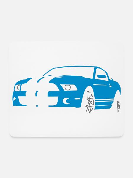 Sportwagen - Mousepad (Querformat) - Weiß