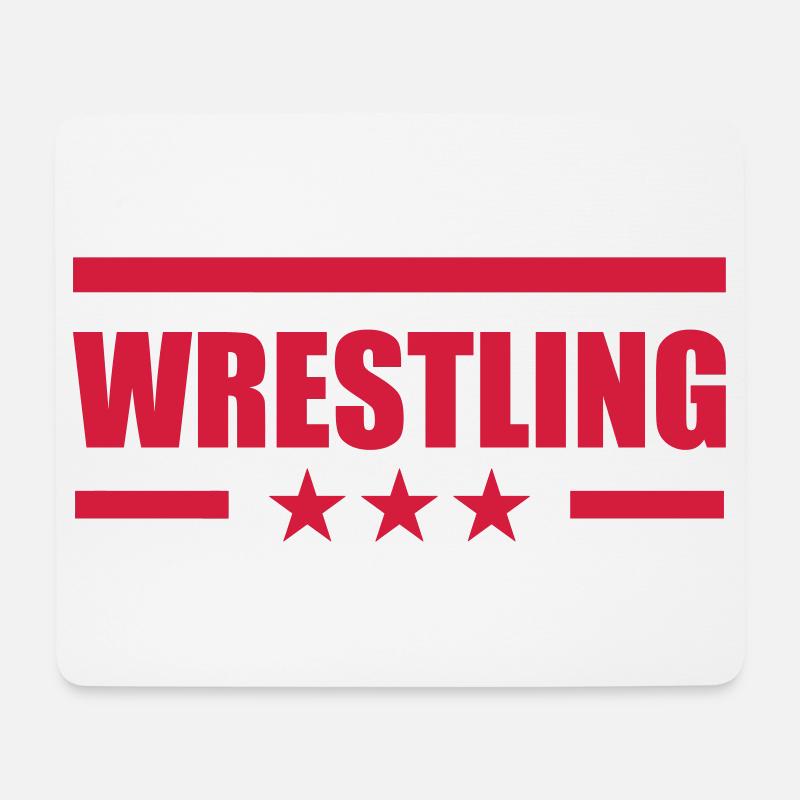 Wrestling - Mousepad (Querformat) - Weiß