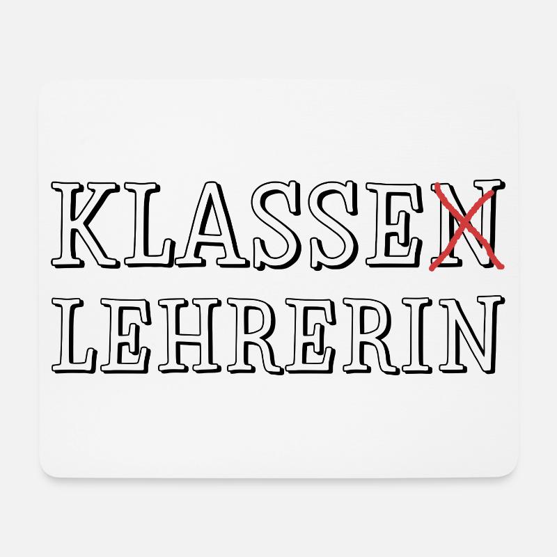 Klassen Lehrerin - Mousepad (Querformat) - Weiß