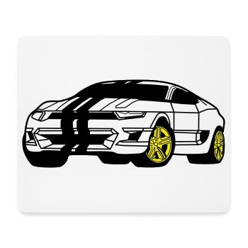 Voiture de sport - Voiture de sport - Coupé - Tapis de souris (format paysage) - blanc - Devant