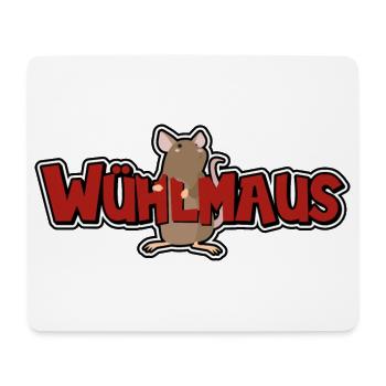 Wühlmaus - Mousepad (Querformat) - Weiß - Vorne