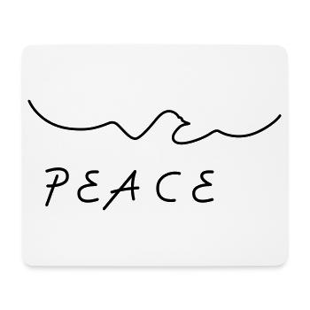 pour la paix ! - Tapis de souris (format paysage) - blanc - Devant