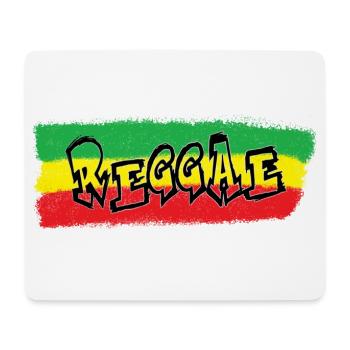 Reggae Banner Sprayed - Mouse Pad (horizontal) - white - Front