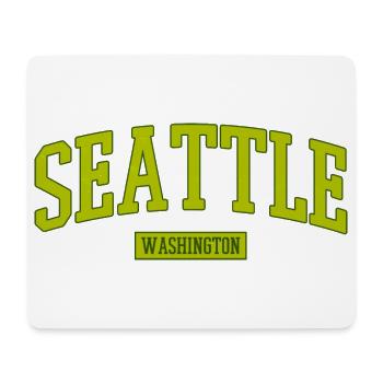 Seattle Washington Lettering - Mouse Pad (horizontal) - white - Front