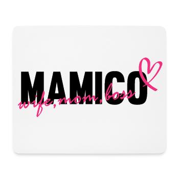 Mamico wife mom - Mousepad (Querformat) - Weiß - Vorne