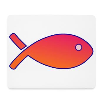 POISSON. SARDINE. POISSON. POISSON D'AVRIL. MER - Tapis de souris (format paysage) - blanc - Devant