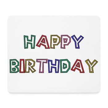ALLES GUTE ZUM GEBURTSTAG. ALLES GUTE ZUM GEBURTSTAG. JAHRESTAG. - Mousepad (Querformat) - Weiß - Vorne