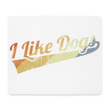 Dog love - Mouse Pad (horizontal) - white - Front
