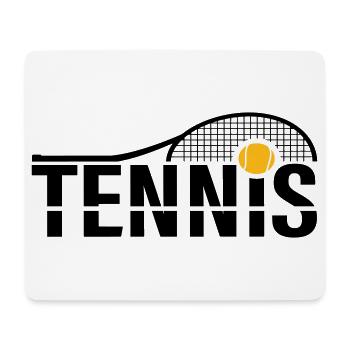 Logo tennis - Tapis de souris (format paysage) - blanc - Devant