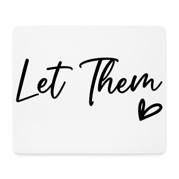 Let them God Kids T-Shirt - Mouse Pad (horizontal) - white - Front