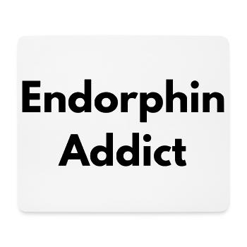 Endorphin addict - Mouse Pad (horizontal) - white - Front