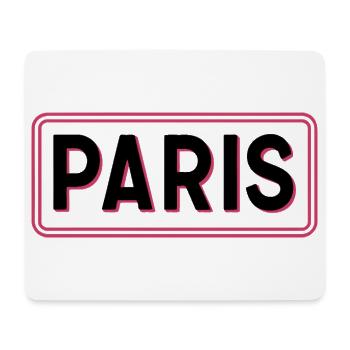 Paris City Sign - Paris Black & Pink Sign - Mouse Pad (horizontal) - white - Front