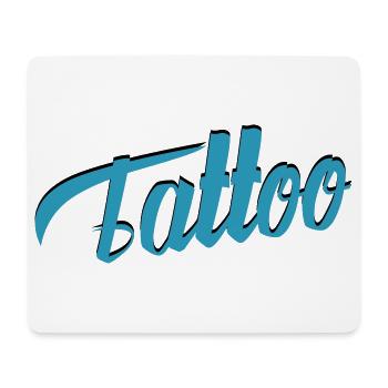 Tattoo Script in Teal - Mouse Pad (horizontal) - white - Front