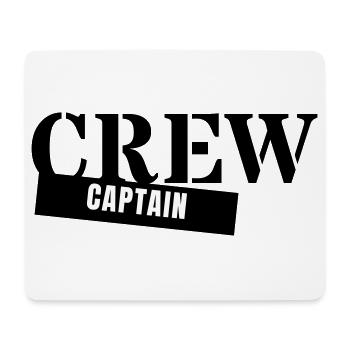 Capitaine d’équipage - Capitaine, Chef de groupe - Tapis de souris (format paysage) - blanc - Devant