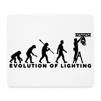Evolution of Lighting – Veranstaltungstechnik - Mousepad (Querformat) - Weiß - Vorne