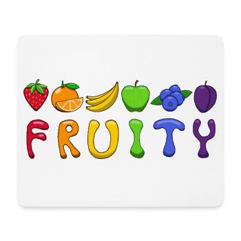 fruchtig - Mousepad (Querformat) - Weiß - Vorne