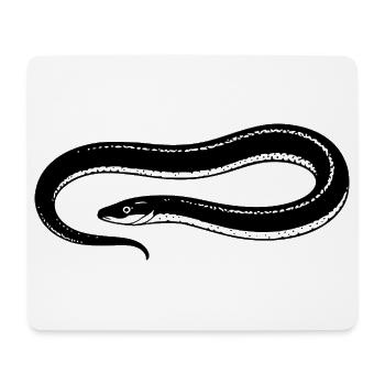 Aal angeln Geschenk für Nachtangler & Fischer  - Mousepad (Querformat) - Weiß - Vorne