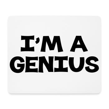 I'm a Genius - Tapis de souris (format paysage) - blanc - Devant