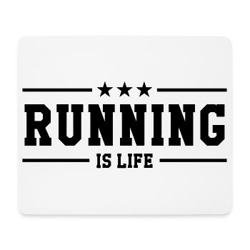 Course à Pied / Running / Jogging / Coureur - Tapis de souris (format paysage) - blanc - Devant