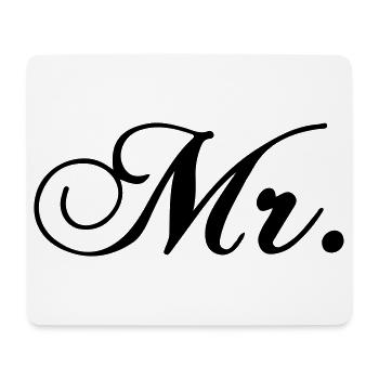 Bride T-Shirt Wedding Gold Calligraphy Gift - Mouse Pad (horizontal) - white - Front