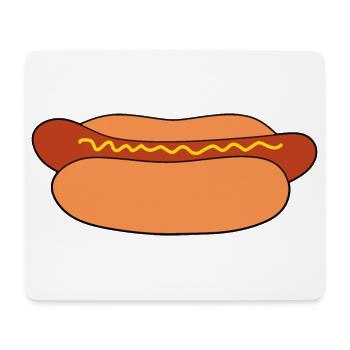 Hot dog Wurst - Mousepad (Querformat) - Weiß - Vorne